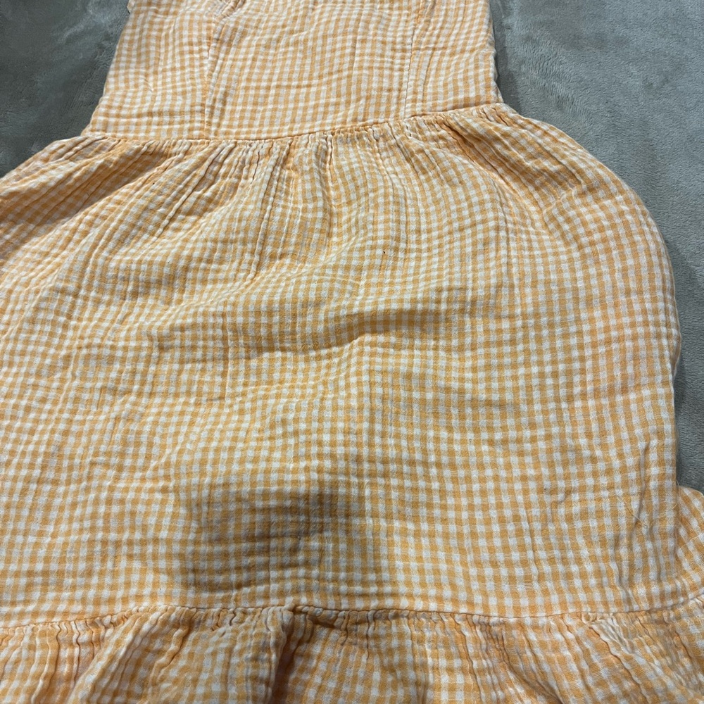 Yellow Gingham Sleeveless Dress